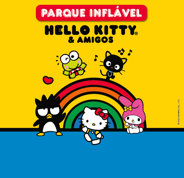 Parque Inflável Hello Kitty & Amigos